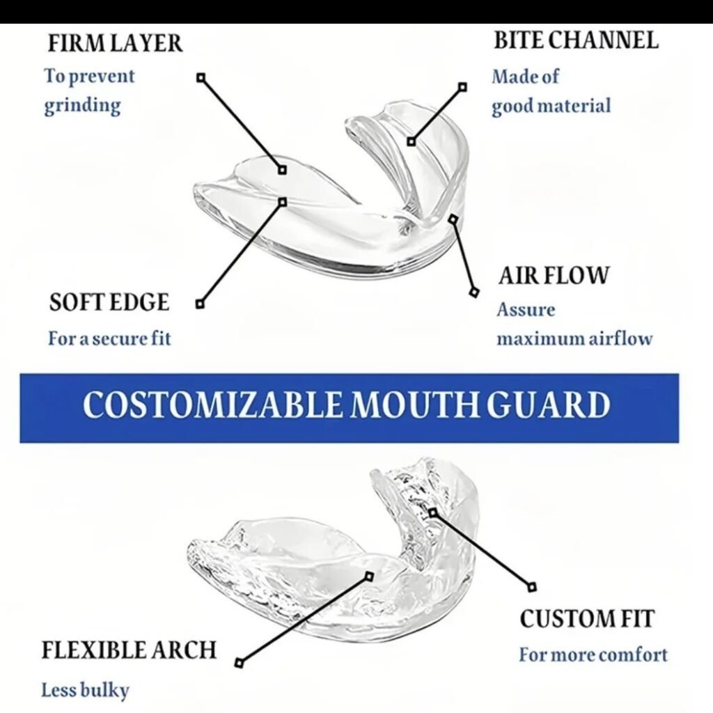 Dental Night Guard Mouth Guard for Teeth Grinding Bruxism Custom Fit