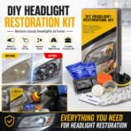 Car Headlight Lens Restoration Repair Kit Polishing Cleaner