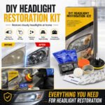 Car Headlight Lens Restoration Repair Kit Polishing Cleaner