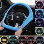 Non-slip Steering Wheel Cover Durable Silicone Car Elastic Glove