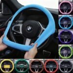 Non-slip Steering Wheel Cover Durable Silicone Car Elastic Glove