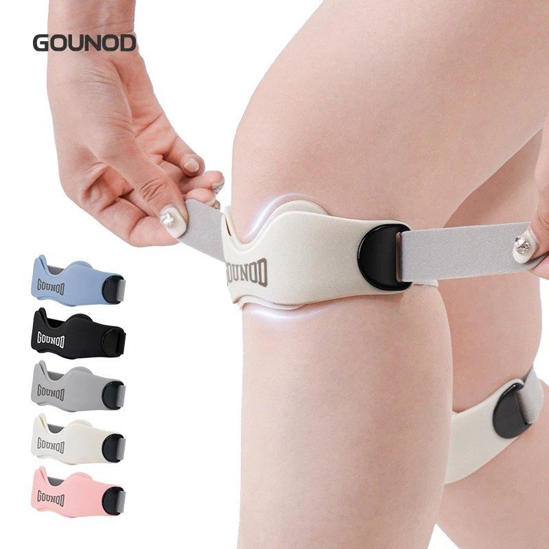 Precision Strap Knee Brace Silicone Pad Adjustable Breathable Sport Precision Strap Knee Brace Silicone Pad Adjustable Breathable Sport