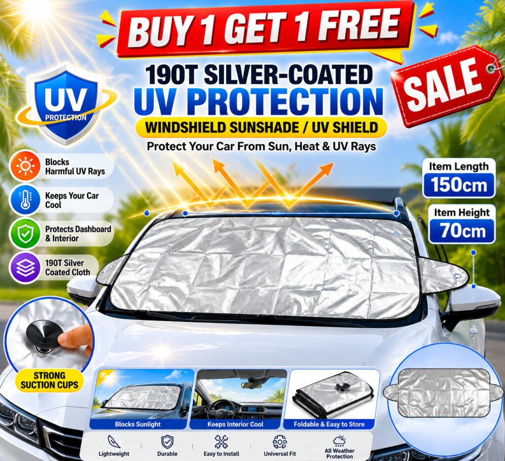 Car Windscreen Sun Shade UV Heat Protector Reflective Cover Front