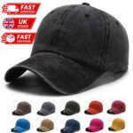 Baseball Cap Mens Womens Adjustable Plain Adults Summer Classic