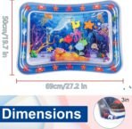 Water Sensory Mat 65cm Play Mat for Cats Interactive Cat Toy Water