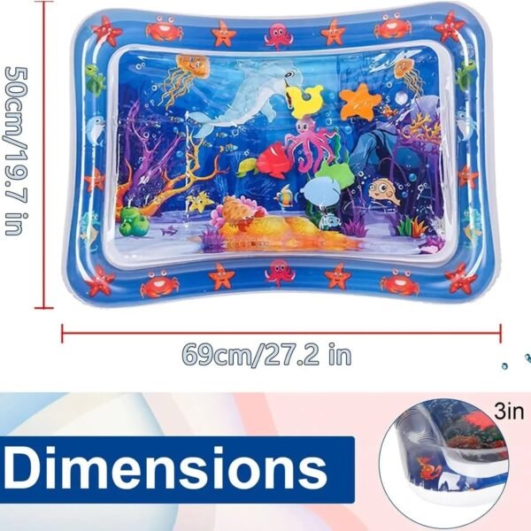 Water Sensory Mat 65cm Play Mat for Cats Interactive Cat Toy Water