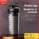 Shaker Bottle 600ml Protein Blender Mixer Water Bottle Cup with