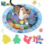 Water Sensory Mat 65cm Play Mat for Cats Interactive Cat Toy Water