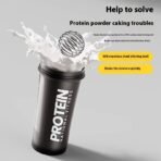 Shaker Bottle 600ml Protein Blender Mixer Water Bottle Cup with