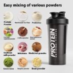 Shaker Bottle 600ml Protein Blender Mixer Water Bottle Cup with