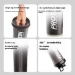 Shaker Bottle 600ml Protein Blender Mixer Water Bottle Cup with