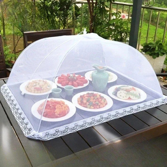 Kitchen Dining Table Foldable Food Mesh Cover Anti Fly Mosquito
