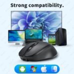 Rechargeable Wireless Mouse Silent USB Bluetooth Optical Mouse PC