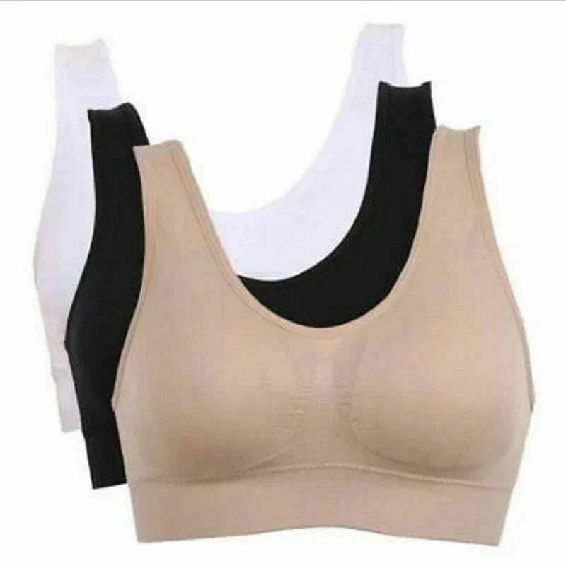 Womens Bra Seamless Comfort Comfy Shapewear Sports Stretch Crop