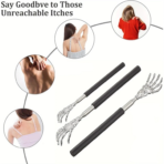 Extendable Telescopic Back Scratcher — Stainless Steel - Image 2