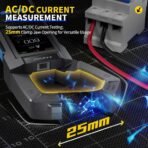 Clamp Meter 10000 Counts TRMS AC DC 600A Digital Multimeter USB