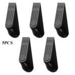 Door Stop Wedge Heavy Duty Black Stoppers Non Slip Home Office Shop