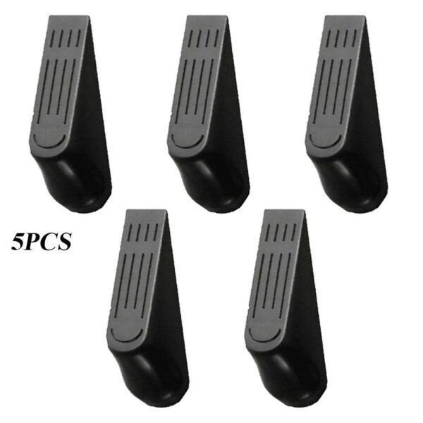 Door Stop Wedge Heavy Duty Black Stoppers Non Slip Home Office Shop