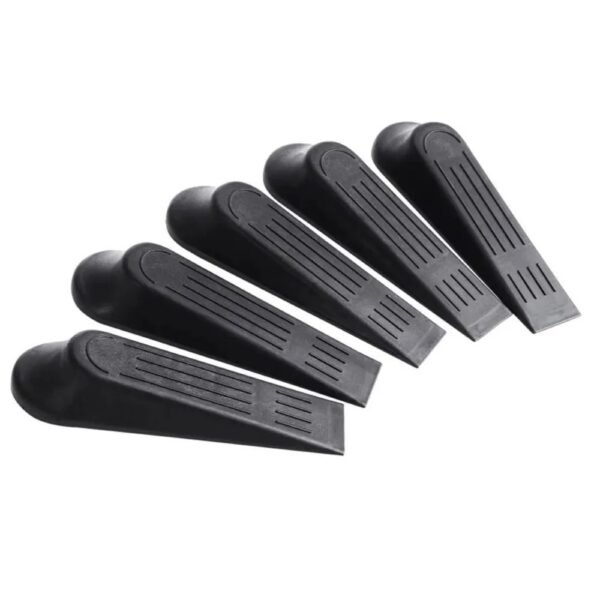 Door Stop Wedge Heavy Duty Black Stoppers Non Slip Home Office Shop