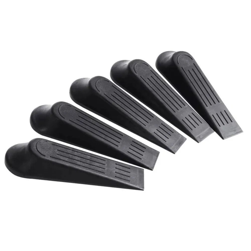 Door Stop Wedge Heavy Duty Black Stoppers Non Slip Home Office Shop