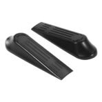 Door Stop Wedge Heavy Duty Black Stoppers Non Slip Home Office Shop