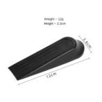 Door Stop Wedge Heavy Duty Black Stoppers Non Slip Home Office Shop