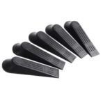 Door Stop Wedge Heavy Duty Black Stoppers Non Slip Home Office Shop