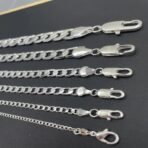925 Sterling Silver Curb Chain Necklace Lobster Clasp 16-30 inch