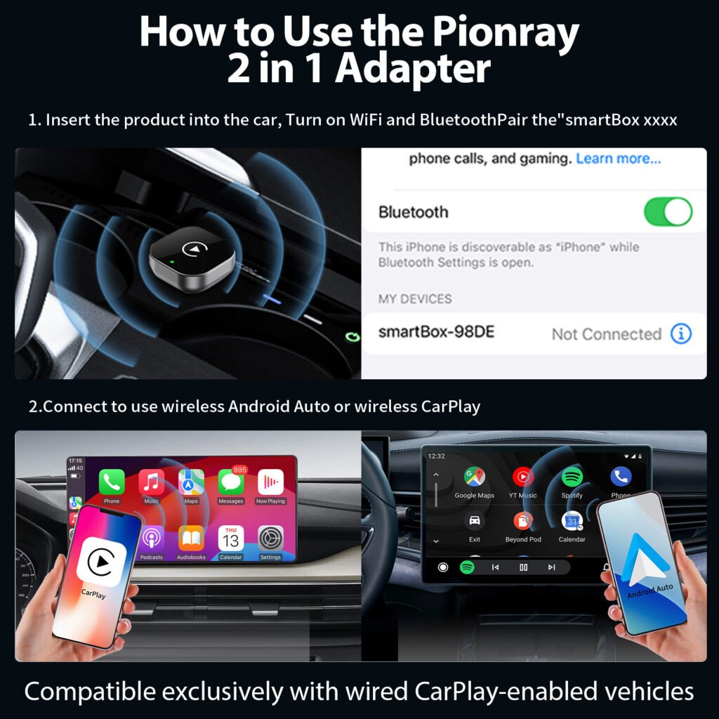 USB Wireless CarPlay Adapter For iPhone Apple Wireless Dongle