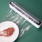 Cling Film Dispenser Holder Cutter Food Wrap Kitchen Foil Plastic