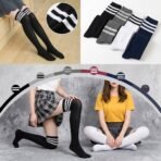 Women High Over the Knee Socks Warm Long Plain Ladies Thigh High