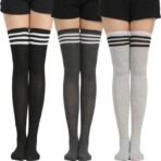 Women High Over the Knee Socks Warm Long Plain Ladies Thigh High
