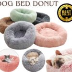 Pet Dog Bed Donut Soft Large Plush Cat Beds For Calming Anti