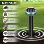 Ultrasonic Solar Cat Dog Repeller Rabbit Pest Repeller Deterrent