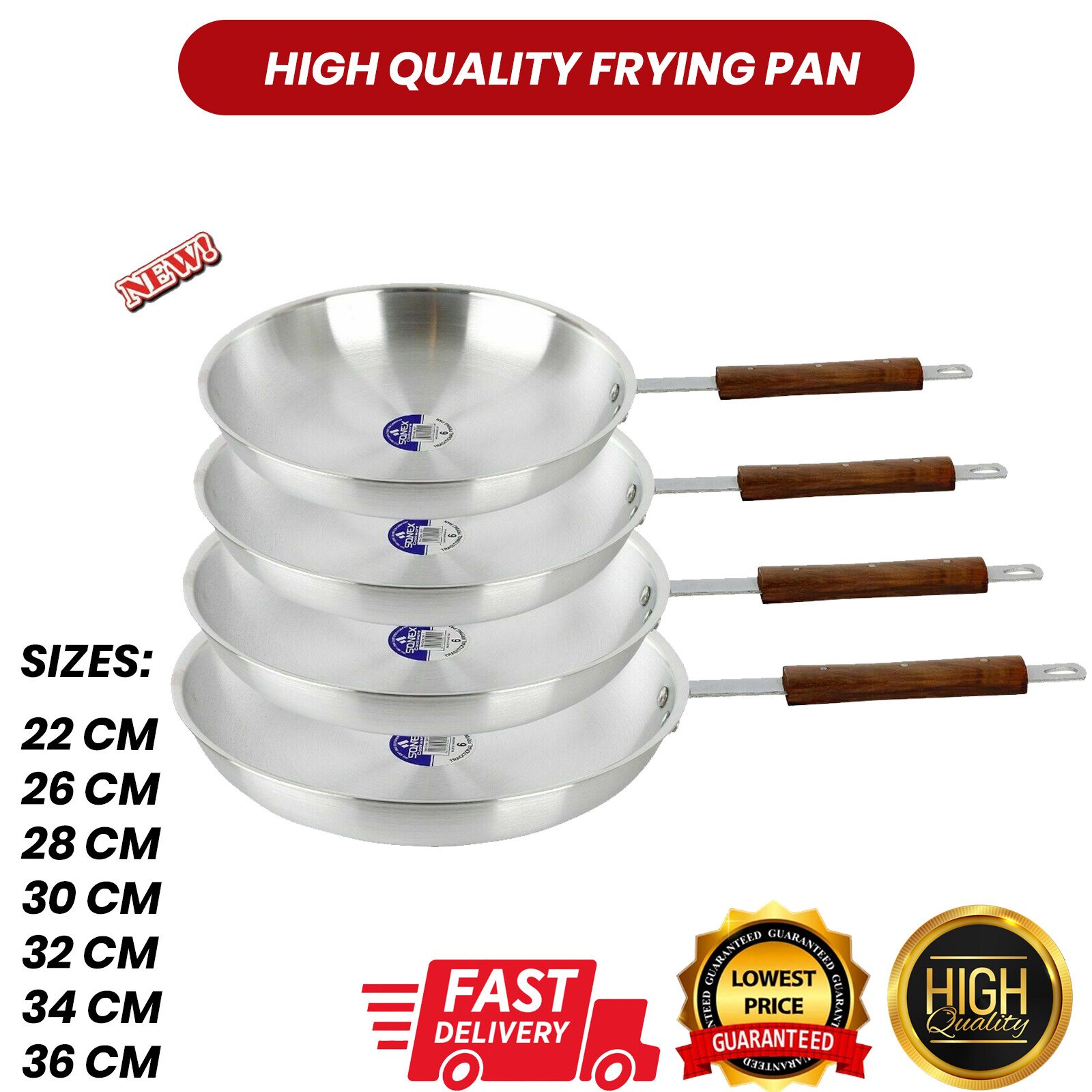 s-l1600-998.jpg Aluminium Frying Pan Non Stick Saute Pans Wooden Handle Kitchen