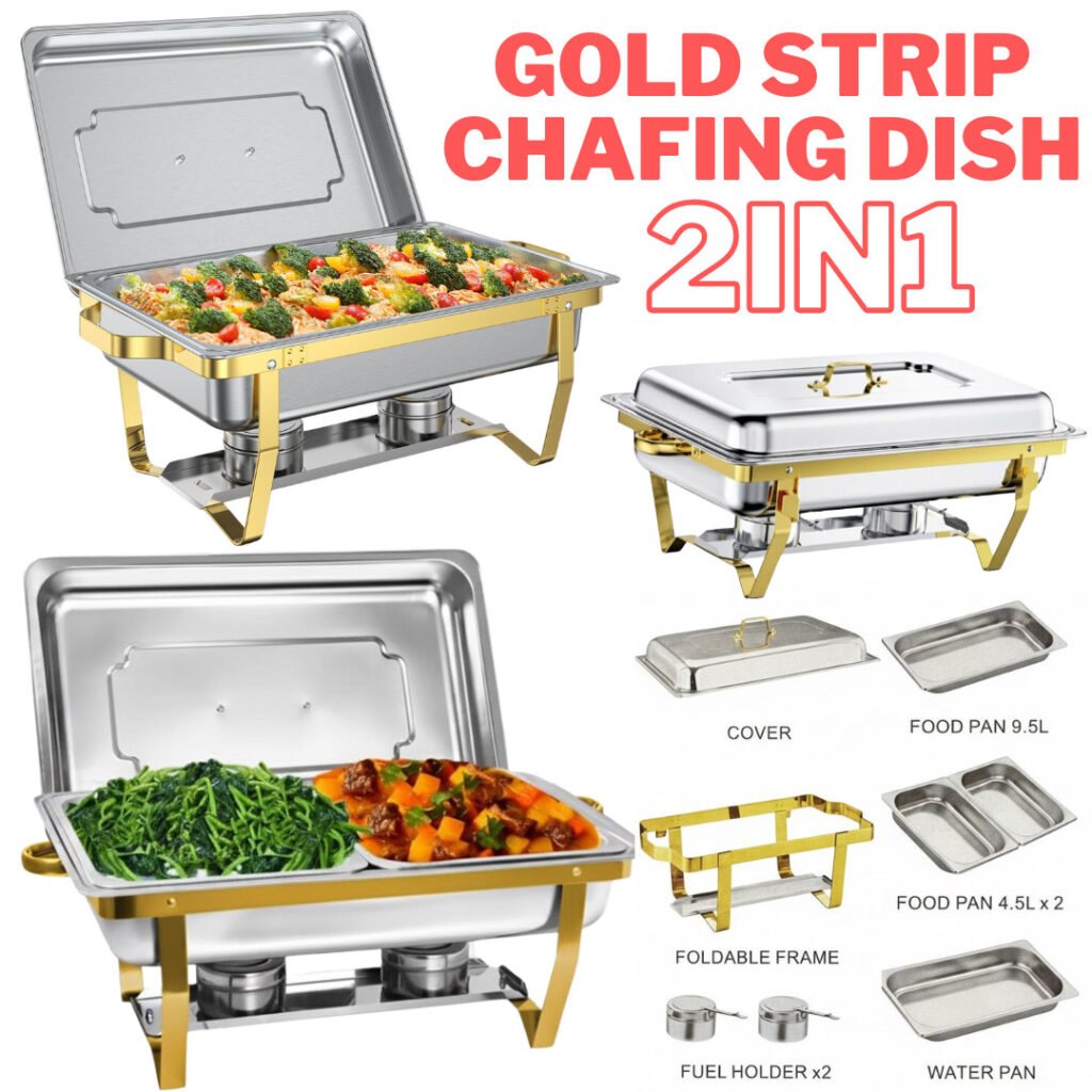 9.5L Chafing Dish Buffet Set Stainless Steel Food Warmer Banquets